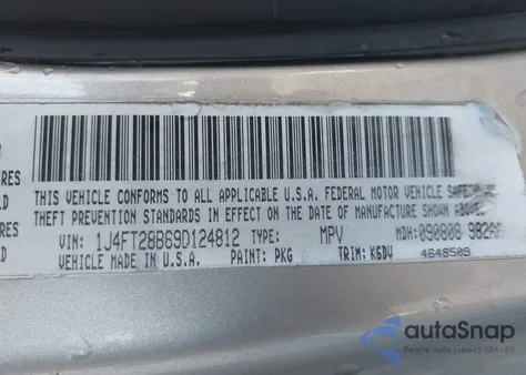 2009 Jeep Patriot Sport z USA, uszkodzony, nr VIN 1J4FT28B69D124812